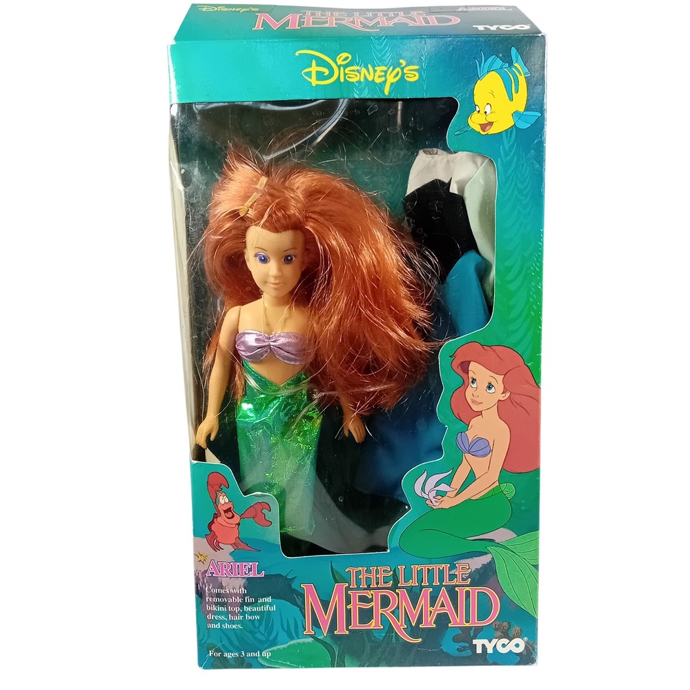1991 New Open Vintage Tyco 1st Release Disney Princess Little Mermaid‎ Doll READ